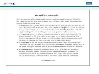 第3回 実際のテスト問題に無料でチャレンジ Toefl Ibt Free Practice Test Toefl テストミニアドバイス Toefl Web Magazine